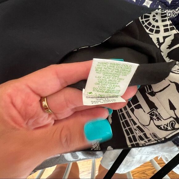 Lilly Pulitzer Crystal Late Night Toile Embellished Strapless Dress - Picture 10 of 11